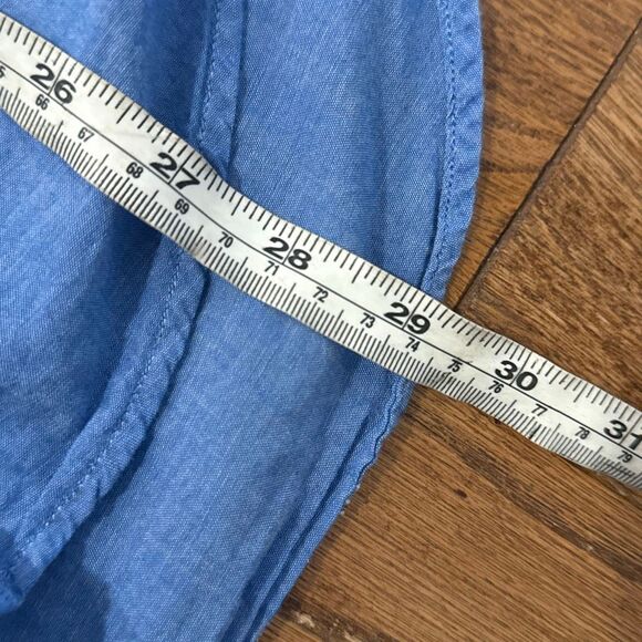 John Varatos USA blue seam front light cotton button down XL - Picture 6 of 9